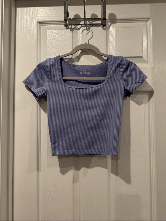 Hollister Tops - Hollister Ribbed Square-Neck Crop Top